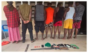 Delta: Police arrest seven suspected cultists, recover double-barrel gun, other weapons