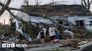Drone footage shows Wisconsin tornado damage