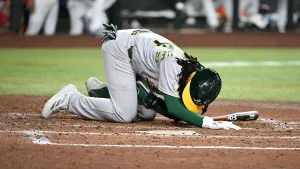 Below The Belt Injury Forces Athletics To Place Joshua Kuroda-Grauer On IL