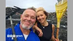 Wildfire-hit residents remove Greenpeace mural of Burnham from scorched mountain