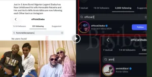 2Baba Unfollows Natasha After Abuja Club Drama, Reportedly Follows Annie Again