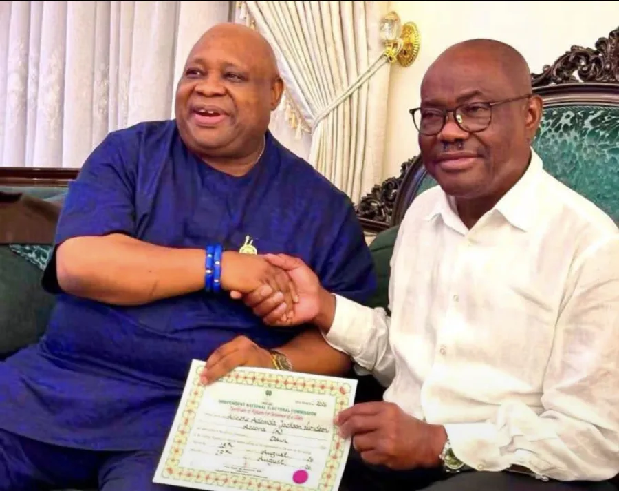 Osun election: Adeleke presents Certificate of Return to Wike