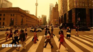How bad are Canadian and US wildfires, and what is the air quality risk?