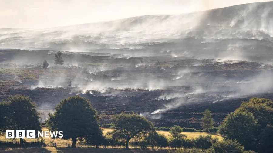 Welsh county becomes global hotspot for carbon emissions after wildfires