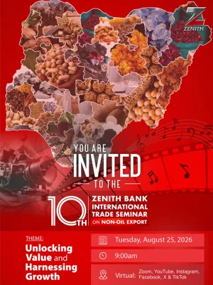 Zenith Bank to Host 10th International Trade Seminar on Non-Oil Export