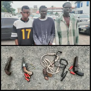 Suspected armed robbers nabbed with guns, live ammunition in Lagos