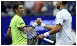 US Open: What Mariano Navone said after beating Novak Djokovic