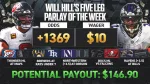 Will Hill's Parlay Of The Week: Back Bucs To Beat Falcons, Ravens To Cover