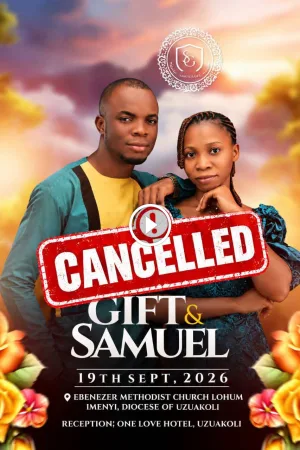Groom Cancels Wedding One Day Before Ceremony, Cites Irreconcilable Developments