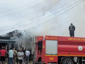 Fire guts Customs Western Marine Command office in Lagos