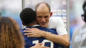 Kylian Mbappé, Thomas Tuchel Share Postgame Hug After World Cup Meeting