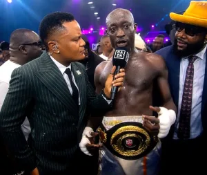 Carter Efe defeats Speed Darlington, retains celebrity boxing title
