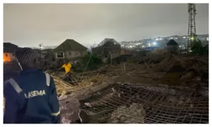 One dead, two injured as building collapses during demolition in Lagos