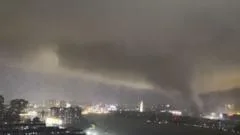Watch: Moment rare tornado lashes central Chinese cities