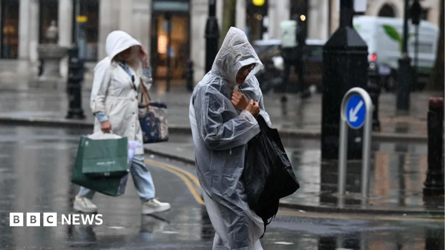 More downpours and thunderstorms are heading the UK's way