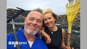 Wildfire-hit residents remove Greenpeace mural of Burnham from scorched mountain