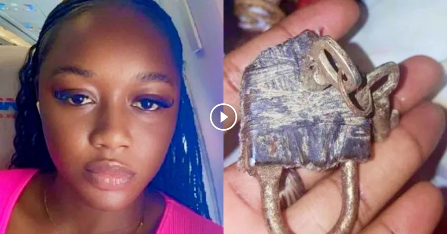 I saw this padlock: A Nigerian lady has opened up about an item she discovered in her grandmother’s room that left her fright£ned.