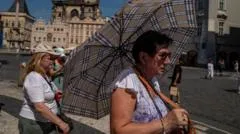 Heatwave breaks more records in northern and central Europe