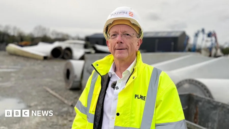 Turbines turning from wind to sustainable products